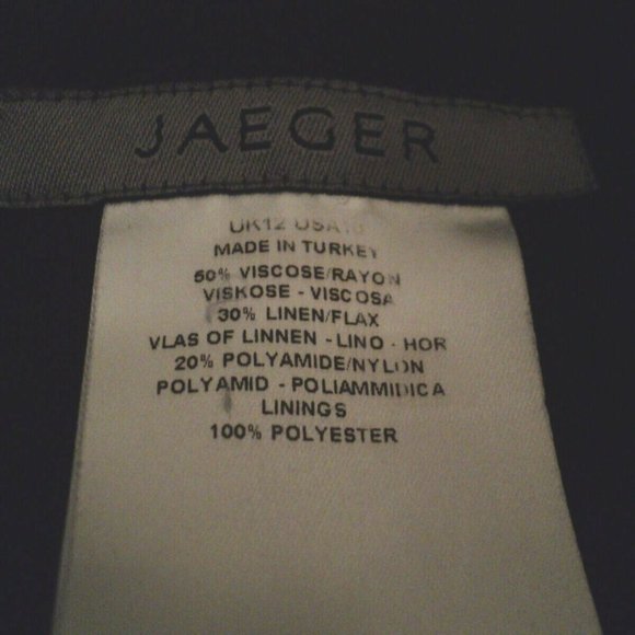 Jaeger Casual Pants Black Size 10 Drawstring - Picture 5 of 5